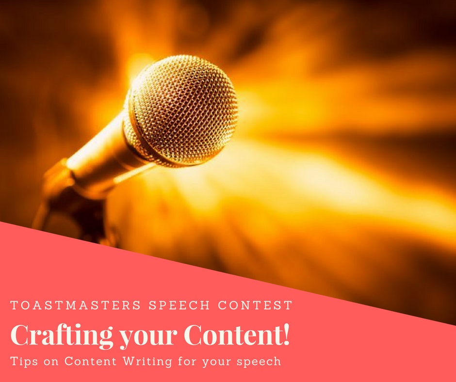 crafting your content for the speech contest